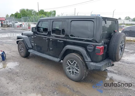 2024 Jeep Wrangler 4-Door Sahara 4X4 из США, поврежденный, VIN 1C4PJXEN0RW105639